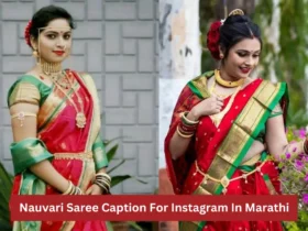 Nauvari-Saree-Caption-For-Instagram-In-Marathi